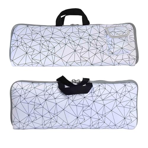 Keyboard Sleeve Travel Case for Logitech Mk270 Keyboard (White) | Mk270 Keyboard Protective Case, Zipper Mouse Storage and Cable Storage Pouch - color: White