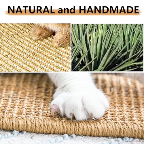 1PCS Rabbit Scratch Mat Natural Bunny Scratching Pad Claws and Teeth Care Rabbit Mats for Cages Rabbit Chew Toys for Bunny Pet Cage Bedding for Biting Sleeping Nesting, 24x16 - size: 24"x16"