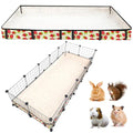 Guinea Pig Cage Liner，Washable Waterproof Oxford Cloth Cage Liners for Small Animals,Hamster Chinchilla Hedgehog Rabbit and Other Small Animals Not Include Cage(28x70 inches) - size: C&C 2x5(28x70 inches)