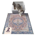 Lovewag Cat Litter Mat, Litter Box Mat, Rustic Terracotta, 16x24, 2 Pack | Washable litter mat cover, kitty litter mat & cat mat for litter box, litter trapping mat, prevents tracking, multi-cat - color: Rustic Terracotta, size: 16x24 inches (Pack of 2)