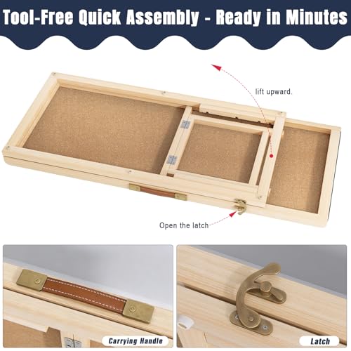 Adjustable Wooden Dog Ramp for Small & Medium Dogs, 39.4" Long x 15.8" Wide Portable Pet Ramp for Bed, Couch, Sofa & Car, Anti-Slip Carpet, Lightweight Foldable Indoor Outdoor Travel Dog Ramp - size: 39.4" L x 15.8" W