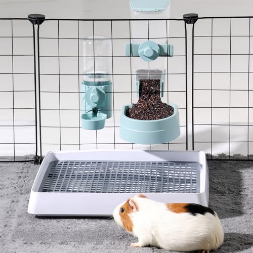 10Pcs 11” x 11” Guinea Pig Pads Washable, Reusable Guinea Pig Fleece Cage Liners, Soft Warm Rabbit Sleep Mat Blanket Bed (Grey) - color: Grey X 10