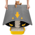 Cat Litter Mat, Upgrade Super Waterproof Back Layer Litter Box Mat, Non Slip, Durable, Soft on Paws Kitty Trapping Matt (24"x18", Gray) - color: Gray