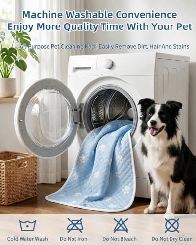 BWX Cooling Mat for Dogs - Easy Clean & Fold Cool Mat for Dogs, Chew Resistant Dog Cooling Pad with Non-Slip Bottom & Chill Soothing Fabric (S/15‘'×19') - size: S/15''×19''