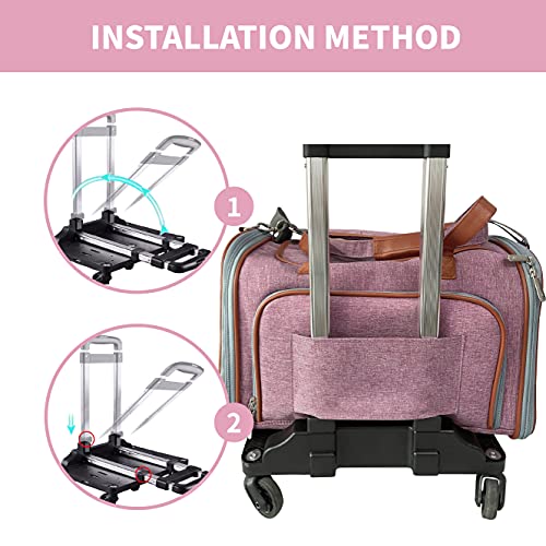 Mr. Peanut's Spinner Wheelbase Luggage Cart, Adding Rolling Functionality to Bags & Pet Carriers