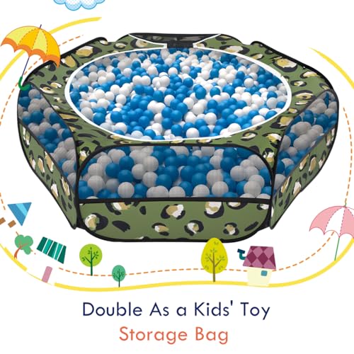 Pawaboo Small Animal Playpen with Zippered Cover, Leopard Print | Portable pop-up pet tent for supervised rabbits, guinea pigs, chicks and kittens; water-resistant bottom and 3 metal rods - color: T-Leopard Print