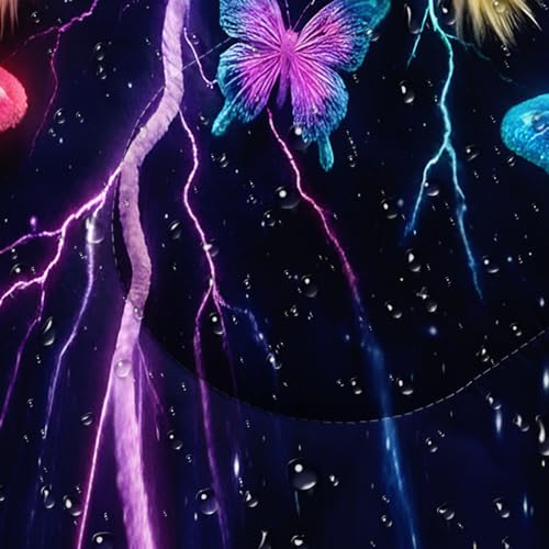 QOOMO Camping Sleeping Bags,3 Season Warm & Cool Weather,Lightweight,Waterproof Sleeping Bags for Adults & Kids,Traveling,and Outdoors,Camping Gear Equipment - color: neon butterfly