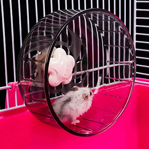 GOLDEAL 5.1 Inches Small Silent Hamster Wheel, Toys for Cage, Super Mute Spinner Exercise Running Wheel for Gerbils or Mice - size: 5.1Inchs