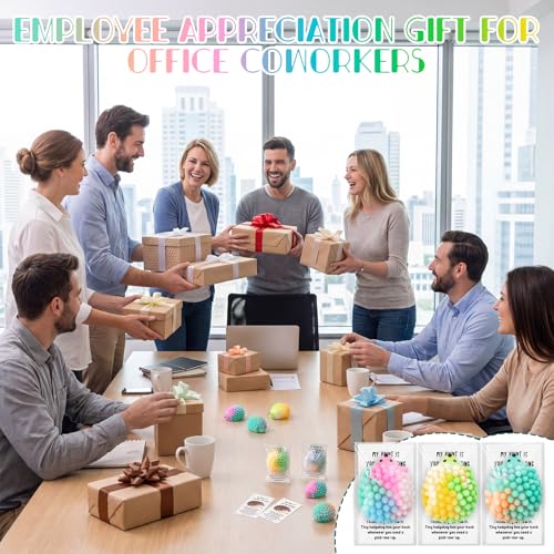 HyDren 60 Set Inspirational Hedgehog Stress Ball Gift Bulk Postive Cards | Back to School Gifts, Squeeze Stress Relief Ball, Motivational Card, Fidget Toys for Coworker, Adult, Employee Appreciation - style: Hedgehog