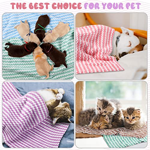 Moukeren 20Pcs Guinea Pig Fleece Bedding Blankets Bulk Washable Small Animal Fleece Cage Liners Pet Wash Cloth Sleeping Mat Cover for Hamster Chinchilla Rabbit Hedgehog(Multicolor, 14 x 30 Inch) - color: Multicolor, size: 14 x 30 Inch, style: Modern