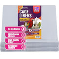 VIOLETTO 120 Sheets Pre-Cut Bird Cage Liners - Unprinted Plain Newsprint Paper, 20" x 18" - Highly Absorbent & Ink-Free Pet Habitat Liners for Parrots, Rabbits & Guinea Pigs | Pre-cut, Unprinted Plain Newsprint Paper, Highly Absorbent & Ink-Free, For Parr