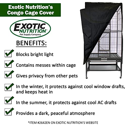 Congo Cage - Durable 68" Tall Cage - for Sugar Gliders, Squirrels, Marmosets & Other Small Pets