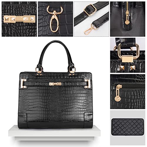 Fashion Pet Carrier Dog Cat Carrier Purse Soft-Sided Leather Handbag Pet Tote Bag for Small Dogs Puppy and Cat TSA Airline Approved - color: Black 3