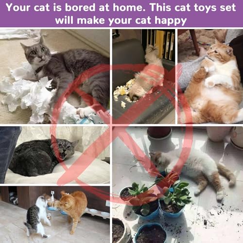 Retro Shaw Interactive Cat Toys for Indoor Cats Kitten,Relieve Bored,25PCS | 4PCS Collapsible Tunnels, Large, Safe and Durable, Kitten Game Hiding Spot Self-Play Chase Exercise - color: Extra large cat tunnel toys set