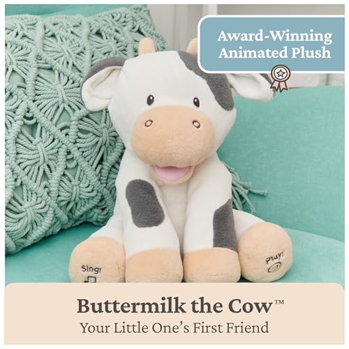 GUND Baby Buttermilk Cow 12-Inch Interactive Animated Musical Baby Toy - style: Buttermilk