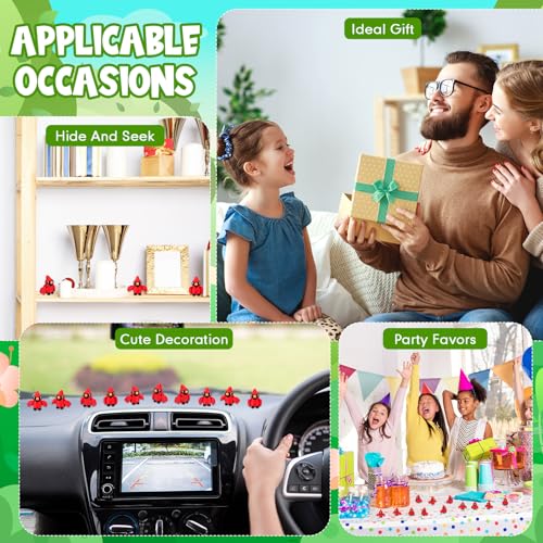 Honoson 12 Pcs 3D Printed Animals 5-7cm, Cardinal Bird | Articulated Fidget Animals, Flexible 3D Printed Figures for Stress Relief, Cute Mini Joints for Party Favors and Display - size: 5-7cm, style: Cardinal Bird
