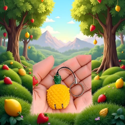 1Pc Yellow Cartoon Mini Foldable Nail Clippers, Creative Strawberry Panda Tiger Nail Cutter Stainless Steel Nail and Toenail Clippers with Keychain Fingernail and Toenail Clippers