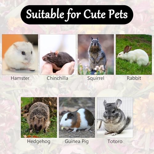 Hamster Hen Bedding, Flowers & Herbs Odor Control Dwarf Gerbil Habitat Decor Hamster Forage Gerbils Mice Lemmings Degus or Other Small-Sized Pets, 100 Grams