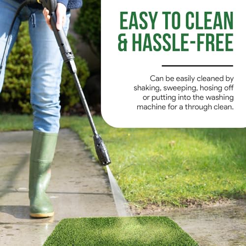 MAYSHINE Fake Grass for Dogs, Artificial Turf Grass Indoor Outdoor, Mat for Dogs Soft Blades, Cesped Artificial for Patios, Dog Astro Turf for Balcony, Quick Clean, Easy Rinse Patio Rug, 70"x40" - size: 70" x 40", style: Without Drainage Holes