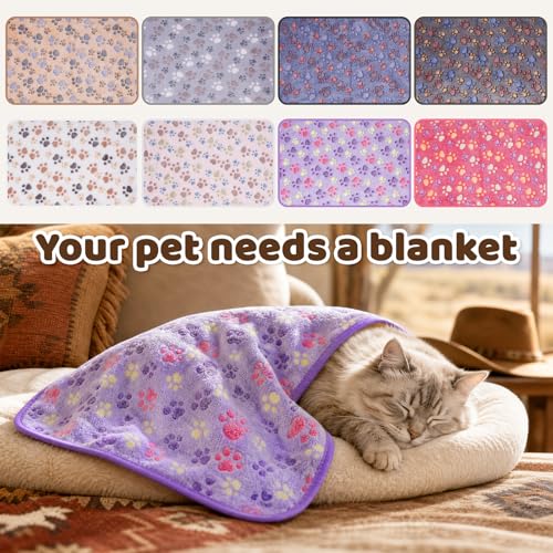 8 Pcs Guinea Pig Bedding Dog Blankets Small Reusable Animal Cage Liners Soft Washable Warm Crate Bed Pet Pad Sleep Mat for Dog Rabbit Ferret Hamster(24 x 16 Inch)