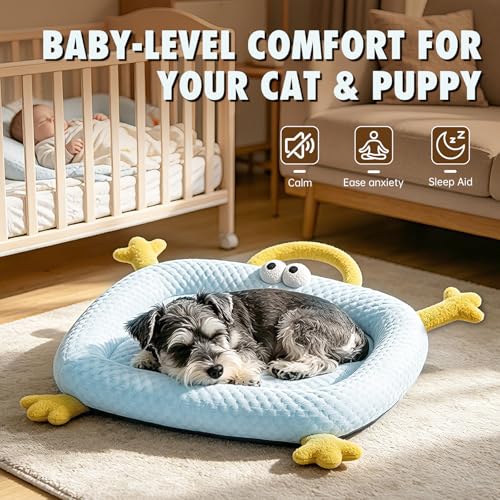 pet Cooling pad, Cute Animal Design, Breathable mesh, Summer Cooling pad (Grey) - color: Grey