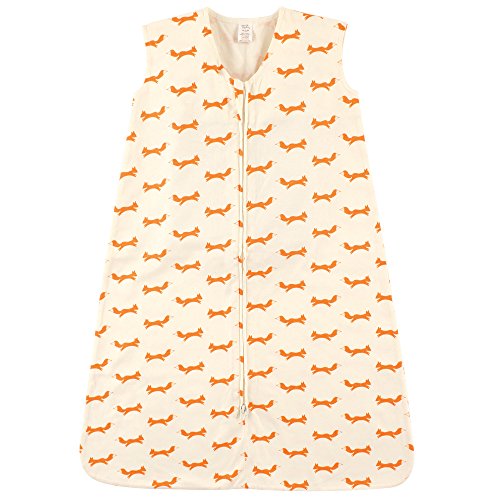 Touched by Nature Unisex Baby Organic Cotton Sleeveless Wearable Sleeping Bag, Sack, Blanket, Fox, 6-12 Months - color: Fox, size: 6-12 Months