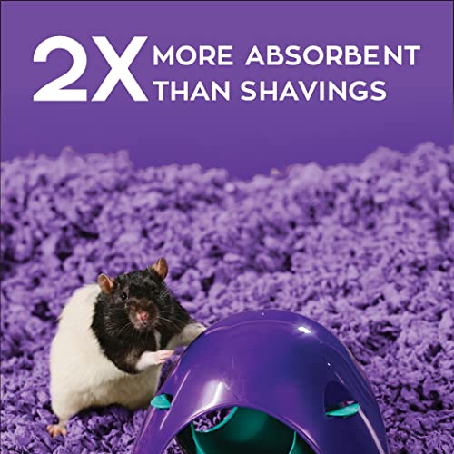 carefresh 99% Dust-Free Playful Purple Natural Paper Small Pet Bedding with Odor Control, 50 L - color: purple, size: 50 L