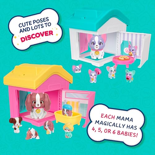 Little Live Pets Dog House Playset Bundle, Mama Surprise Families Frenchie and Spaniel Collection, Interactive Fold-Out Dog Playset Toy for Kids 5+ - style: Frenchie & Spaniel
