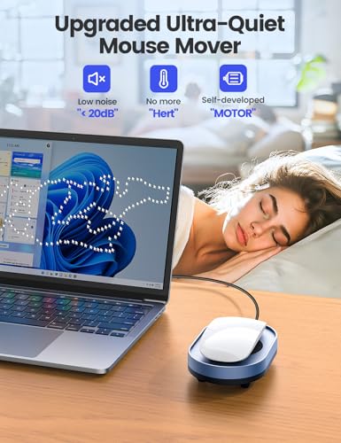 Vaydeer Undetectable Mouse Mover, M3 Mouse Jiggler Device with ON/Off Switch, Driver-Free Shaker Wiggler Mouse Movement Simulation for Computer Awakening, Gift Ideal for Men/Women (Light Purple) - color: Light Purple, style: Button Control