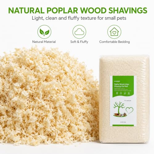 88oz Natural Aspen Wood Pet Bedding – Low Dust, Odor Control & Ultra Absorbent Shavings for Hamsters, Parrots, Guinea Pigs & Small Animals - size: 88oz
