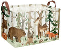 Sanjiaofeng Rectangular Kids Basket Animal Storage Bins,Woodland Storage Baskets with Handles.Clothers,Toys,Books,Kid's Gifts Storage. (Tree animal) - color: Tree animal