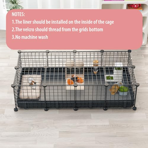 Small Animal Playpen with Waterproof Mat,Guinea Pig Cages,48"*24.6"*12.2"C&C Cage for Hamster,Rabbit,Hedgehog,Chinchilla,Ferret,Indoor Outdoor Portable Metal Wire Yard Fence,Metal Pet Panels-20pcs - color: 20pcs with Mat