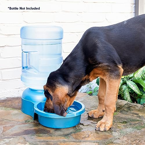 Petmate Big Blue Outdoor Water Bowl, 5 Gallons, (Water Jug Not Included), Made in USA | Jug not included, extra large refill station design, keeps multiple thirsty companions hydrated, sturdy and easy to clean