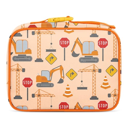 Simple Modern Kids Lunch Box, Insulated Lunch Bag for School | Construction | Hadley Cute Lunch Box for Girls, Boys, Toddlers | Fits Bento Box, Lunch Containers | Small Lunch Bag | Construction Zone - color: -Construction Zone