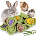 Sofier 16Pcs Timothy Hay Treats - Natural Chews for Teeth - Handmade Rabbit, Chinchilla, Gerbil, Rat, Hamster Toys - Bunny & Guinea Pig - style: 16pcs Treats