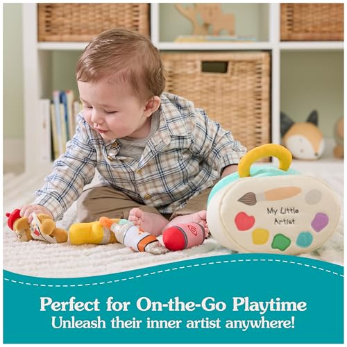 GUND Baby My Little Artist 5-Piece Sensory Plush Toy Playset for Babies | Inspires Imaginative Play and Early Sensory Discovery, Interactive Play Boosts Motor Skills and Auditory/Tactile Development - style: Artist Playset