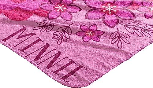 Disney Junior Minnie Mouse Fleece Throw So Many Bows 45"X60" Blanket - color: So Many Bows, size: 45" x 60"