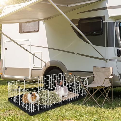 PJYuCien C&C Cage Bottom 24"x48", Easy to Install | Use as Top, Use as Bottom and Top Set, Protect Floor, Saves Time and Effort,for Guinea Pig and Other Small Animals - size: 24" X 48"