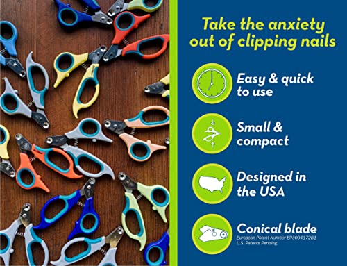 Zen Clipper Dog Nail Clippers - Conical Blade, No Overcut - Easy-to-use Dog Nail Trimmer for Stress Free Home Grooming – Sharp Conical Blade Makes a Clean, Splinter-Free Cut (3mm Hole) - size: Medium - 3mm hole