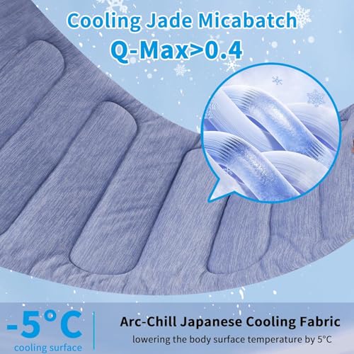 Cooling Mat for Large Dogs - Double-Sided Waterproof & Cool, Q-MAX>0.47, Portable Dog Cooling Mat for Summer. (L - 35.5''x23.6'') - size: L (35.5''x23.6'')