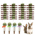 Morezi Guinea Pig Toys Bunny Chew Toy Rabbit Enrichment Accessories for Bunnies Chinchillas Hamsters Mice 8 Sets