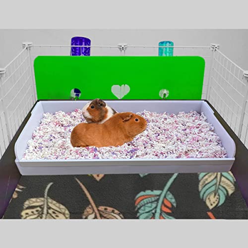 Guinea Pig Litter Box for All C&C and Midwest Cages,Guinea Pig Kitchen Area Keep The Pig Cage Clean and Tidy - color: White, size: C&C 1X2