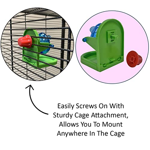 Cage Enhancement Set - Interactive Climbing Foraging Natural Branch Perch Cage Accessory Toy Bundle - for Sugar Gliders, Rats, Ferrets, Hamsters, Squirrels, Parrots, Birds, Marmosets, Degus, Monkeys