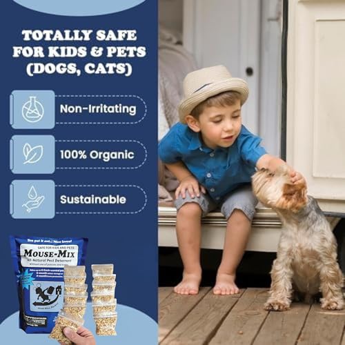 Natural Mouse Repellent Pouches, Cinnamon/Peppermint Oils Repel Mice from Nesting in Home/Cabin/Boat/Car Storage/RV/Machinery/Shed (12 Pouches Each Bag),Long Lasting (6 Month Protection) - size: Pack of 2