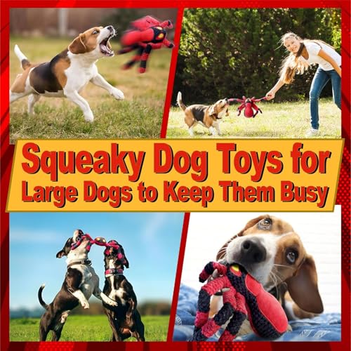 LEGEND SANDY Squeaky Dog Toys- Plush Dog Toys with Soft Fabric for Small, Medium, and Large Dogs Daily Companionship, Training Reward Gift | Plush Dog Toys with Soft Fabric for Small, Medium, and Large Dogs Daily Companionship, Training Reward Gift - colo