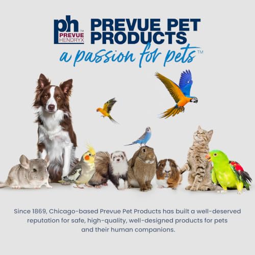 Prevue Pet Products Playtop Travel Carrier - Outdoor Travel Bird Cage for Small Parrots & Birds, Front Facing Door, Rope Perch, Lightweight & Portable, Easy Transport - Black