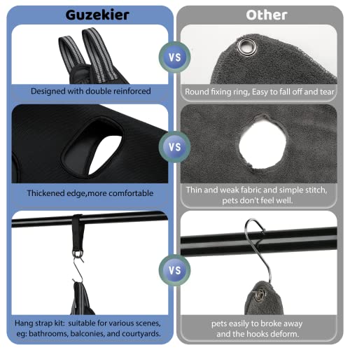 Guzekier Dog Grooming Hammock for Trim Nail, Dog Sling for Grooming, Dog Hammock Restraint Bag with Nail Clippers/Trimmer, Nail File, Pet Comb,Ear/Eye Care - size: XL（Weight：80-120LB）