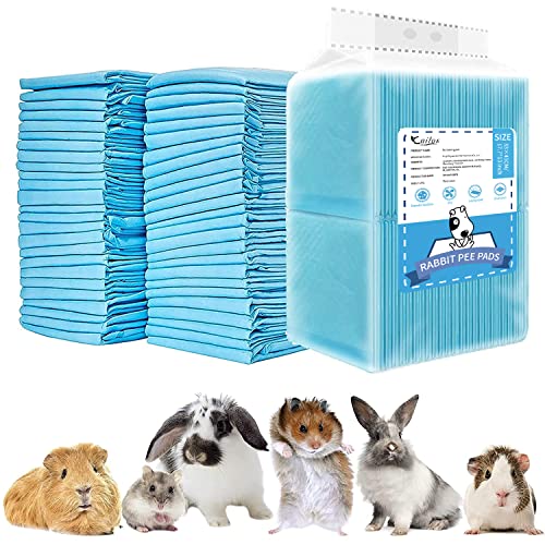 Rabbit Pee Pads Bunny Toilet/Potty Training Pad Super Absorbent Cage Liner | Squirrel Guinea Pig Hedgehog Hamster Chinchilla Puppy Incontinence Underpads Ultra Absorbent & Quick-Dry, 13"x18" 20 Pcs - size: 13" x 18" 20-Count