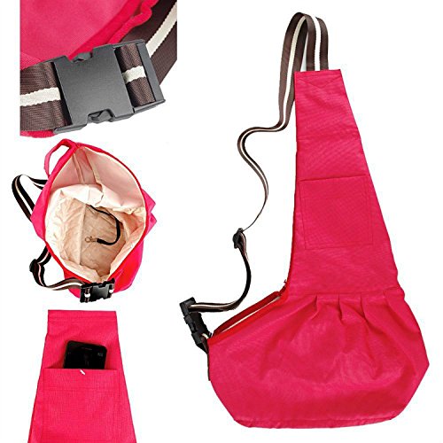 Pet Dog Puppy Cat Carrier Bag Oxford Cloth Sling Dog Doggy Cat Carrier Single Shoulder Bag-Large,Red - color: Red, size: Large
