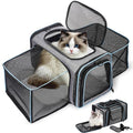 Vivicreate Cat Carrier Airline Approved Soft Sided Pet Carrier for Cats and Small Dogs Collapsible Travel Cat Bag with Ventilation Mesh Shoulder Strap and Fleece Pad